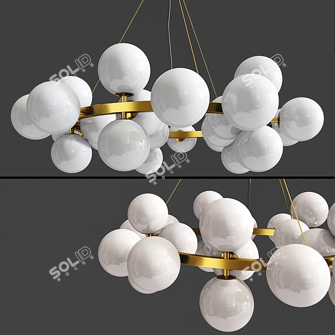 Sleek Dallas Pendant Lamp 3D model image 1