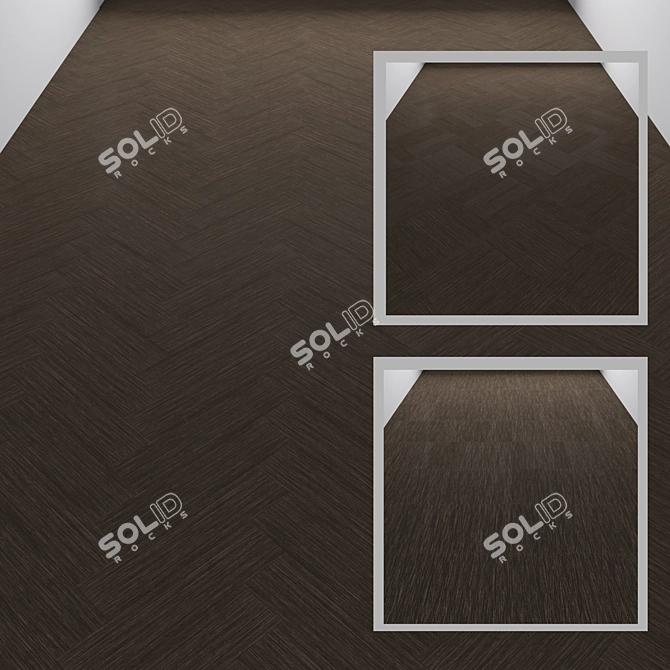 Flotex Savannah Planks: Stylish & Durable Flooring 3D model image 1