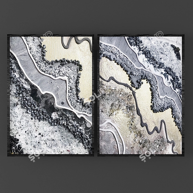 Mineral Slice Collection 3D model image 1