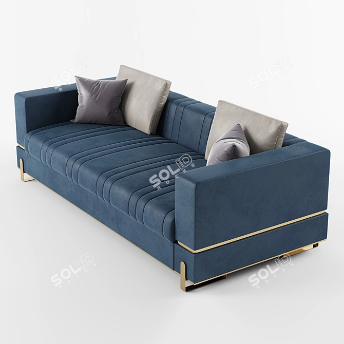 Elegant Essence 2-Seater Sofa 3D model image 2