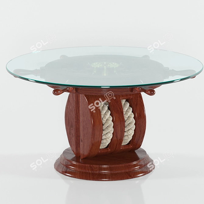 Sea Club Steering Wheel Table 3D model image 2