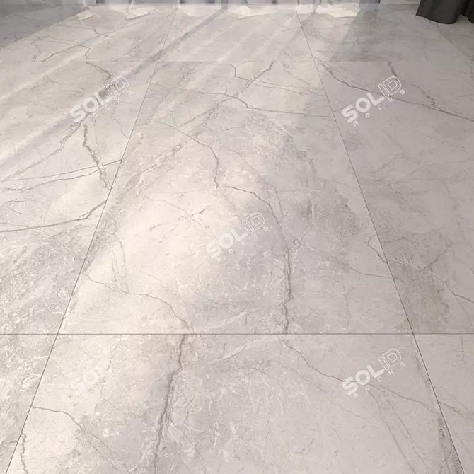 Luxury Marble Floor Tiles 3D model image 1