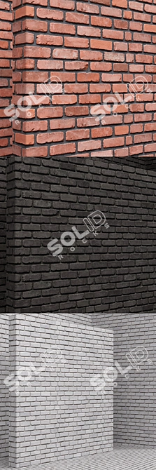 Seamless Brick and Tile Material 3D model image 3