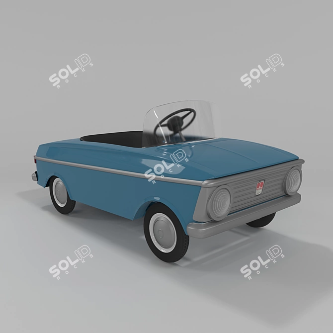 Pedal Car for Kids: No Steering, Suspension or Drive 3D model image 1