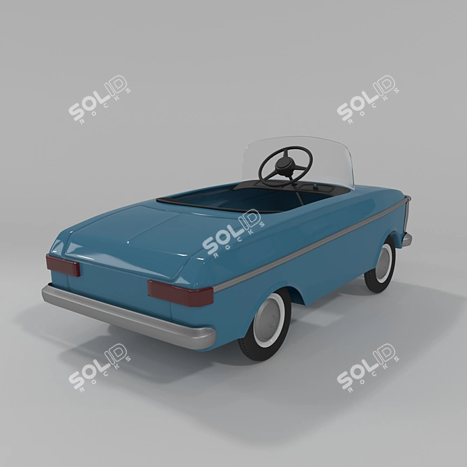 Pedal Car for Kids: No Steering, Suspension or Drive 3D model image 2