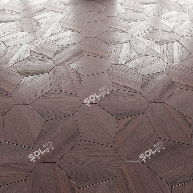 Luxury Oak Parquet: Luciano Zonta 3D model image 1