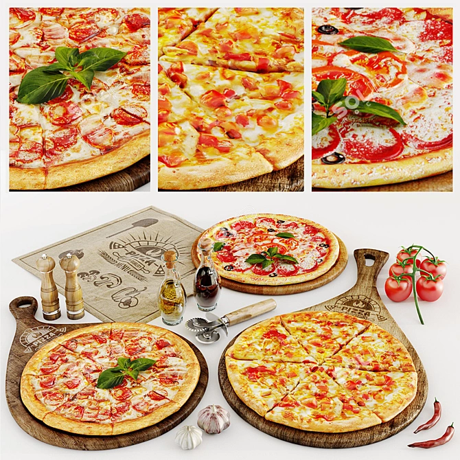 Deluxe Pizza Set | Perfect for Pizza Lovers 3D model image 2