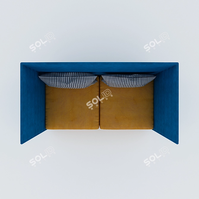 Title: Elegant High Back Sofa 3D model image 3