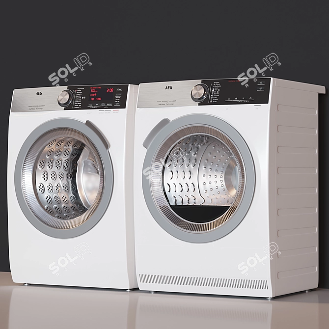 Ultimate Washing and Drying Machine 3D model image 1