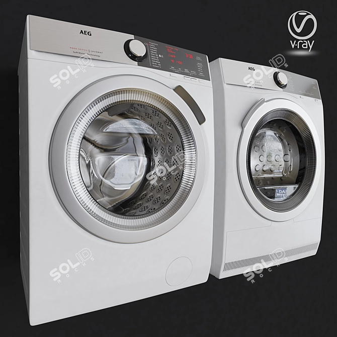 Ultimate Washing and Drying Machine 3D model image 2