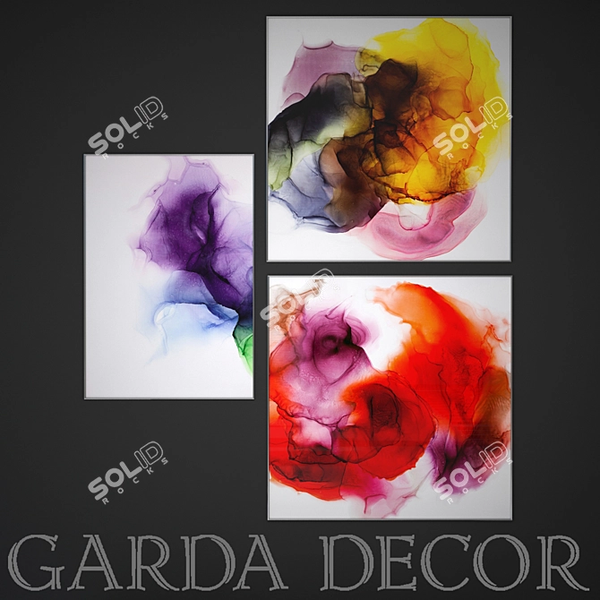 Garda Decor Posters: 100x100 & 100x50 3D model image 1