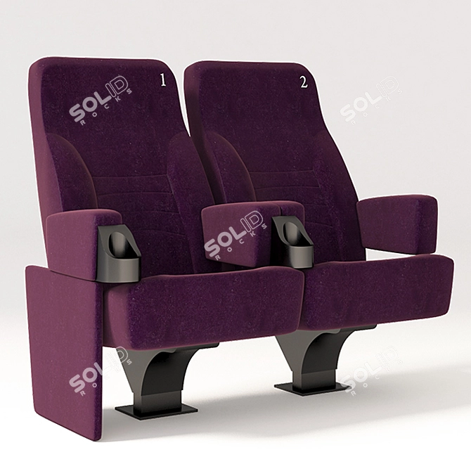 Luxury Recliner Cinema Chair 3D model image 1