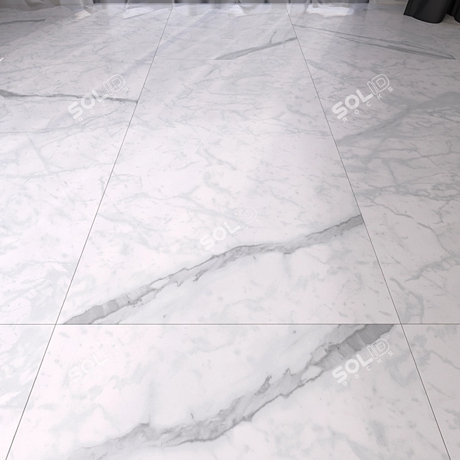 Luxury Marble Floor Tiles 3D model image 1