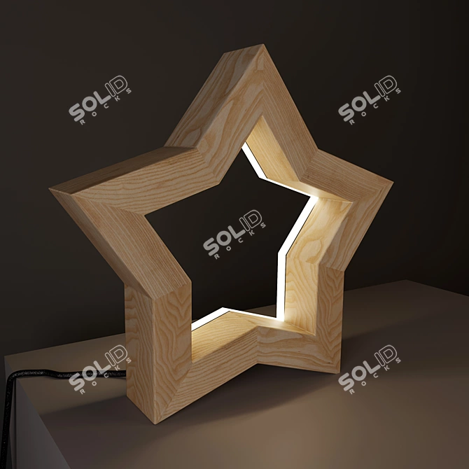 Sleek Modern Table Lamp 3D model image 1