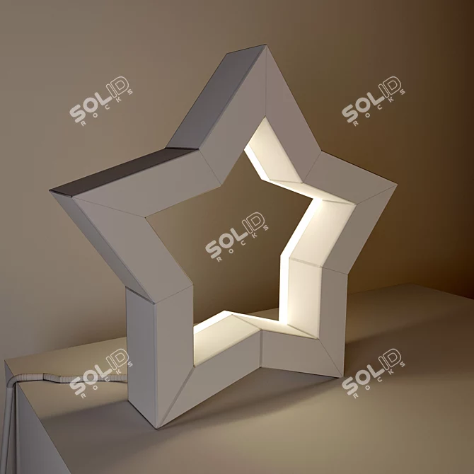 Sleek Modern Table Lamp 3D model image 2