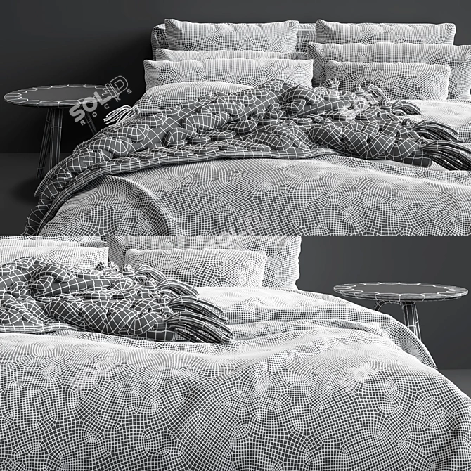 Cloud Bed: Luxury Restored for Your Home 3D model image 3