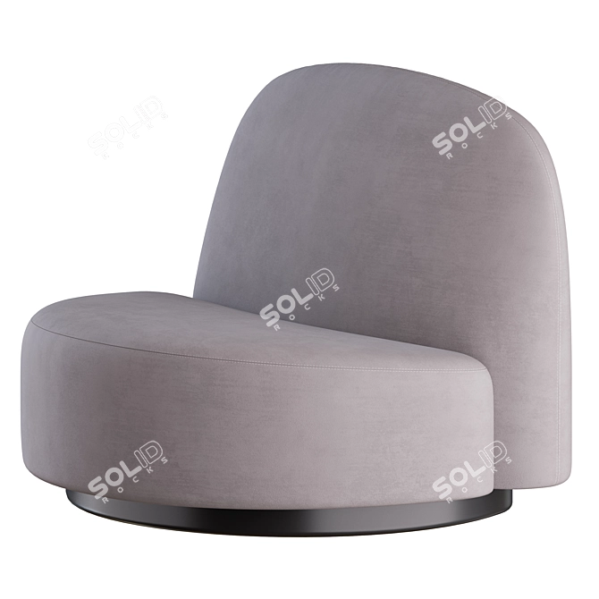 Elegant ELYSEE Armchair: Pierre Paulin Design 3D model image 1