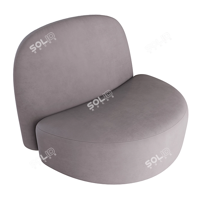 Elegant ELYSEE Armchair: Pierre Paulin Design 3D model image 2