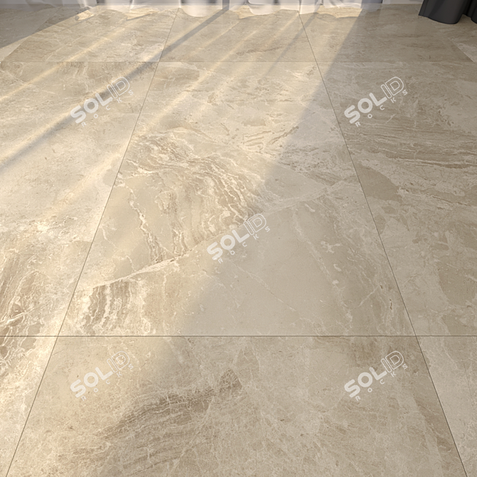 Elegant Marble Floor 160: HD Texture, CORONA + VRAY Material 3D model image 1