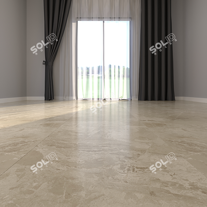 Elegant Marble Floor 160: HD Texture, CORONA + VRAY Material 3D model image 2