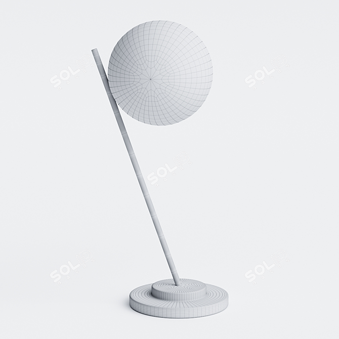 Sleek Spherical Table Lamp 3D model image 2