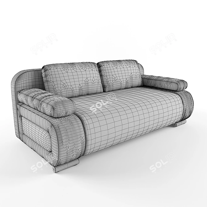 Minimalist Futuristic Sofa 3D model image 3