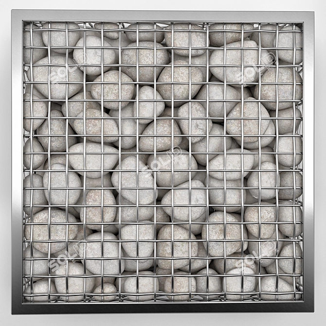 Gabion Wall: Versatile and Durable 3D model image 2