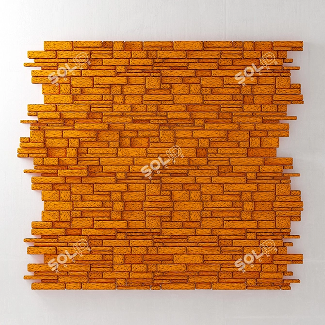 Decorative Brick Panel • №7 3D model image 3