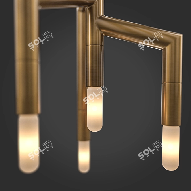 Flowing Candle Suspended Lamp 3D model image 2