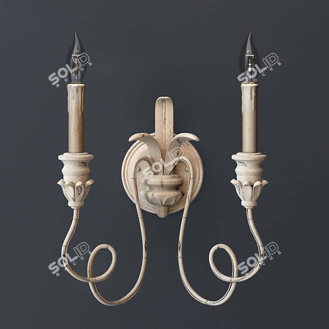 Vintage Salento Wall Sconce 3D model image 1