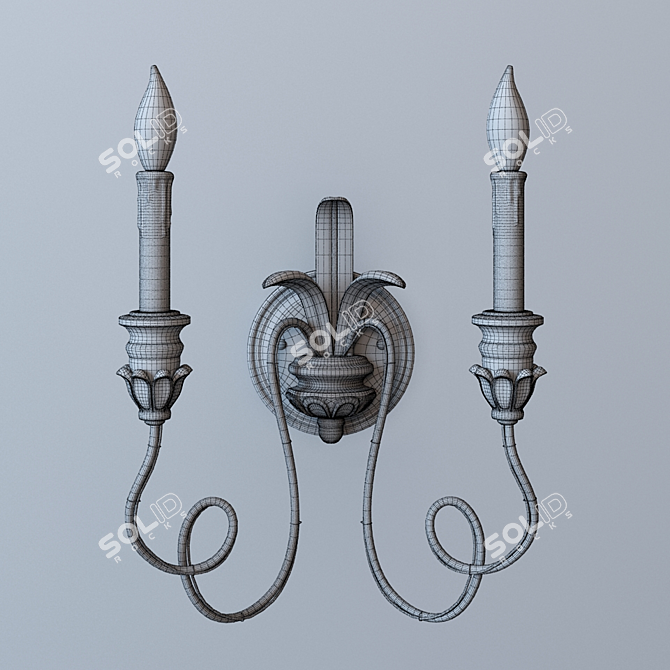 Vintage Salento Wall Sconce 3D model image 3