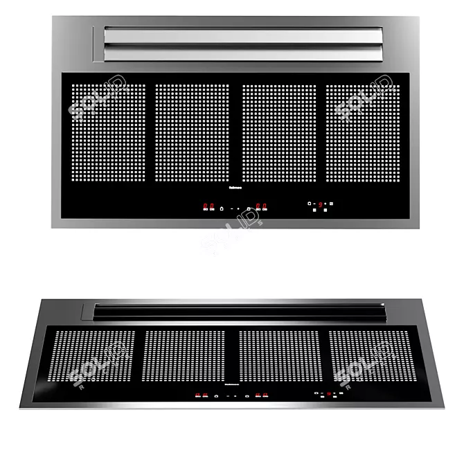 Stainless Steel Flex Cooktop: Sintesi 3D model image 1