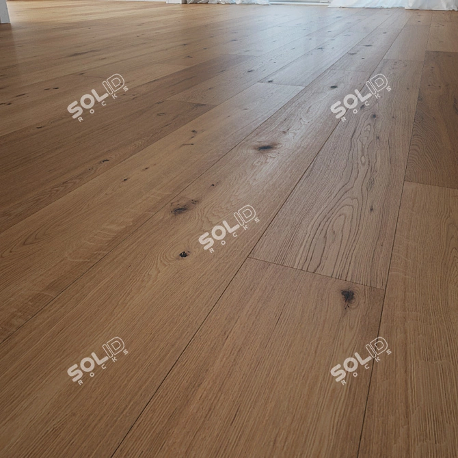 Timeless Oak Wood Flooring 3D model image 1