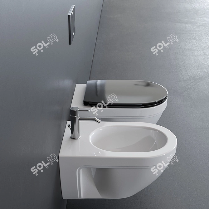 Luxurious Ceramica Catalano Canova Royal WC 3D model image 2