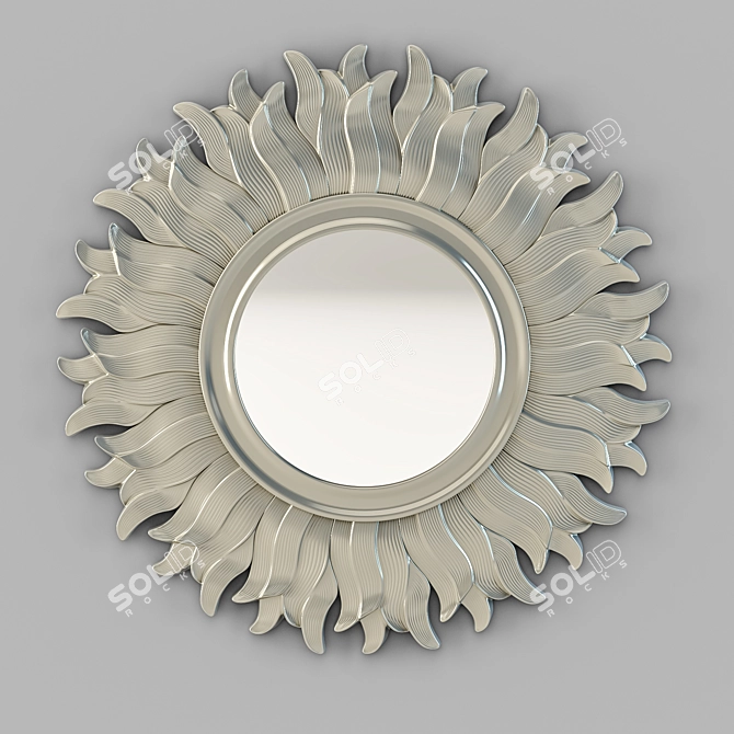 Gold Finish Mirror, Fratelli Barri Florence Collection 3D model image 2