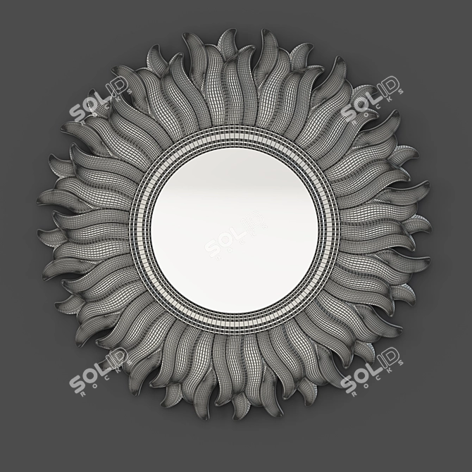 Gold Finish Mirror, Fratelli Barri Florence Collection 3D model image 3