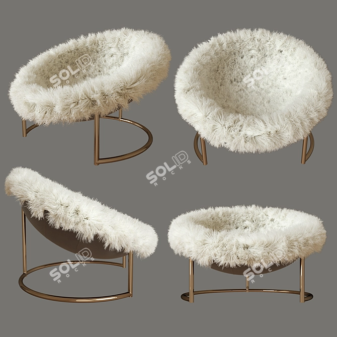 Luxury Cave Chair by Timothy Oulton 3D model image 1