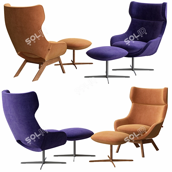 Kalm: The Ultimate Relaxation Armchair 3D model image 1