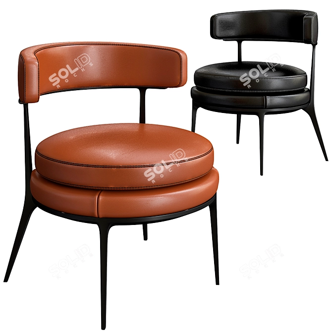 Elegant Maxalto Caratos Chair 3D model image 1