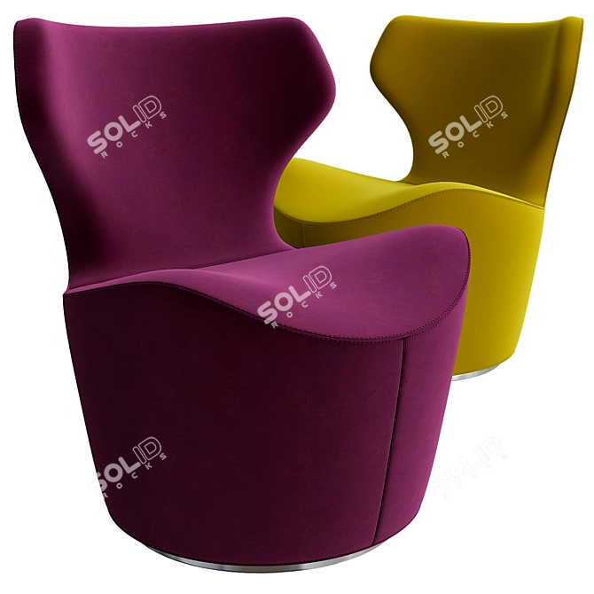  Cozy Chic Retreat Armchair 3D model image 1