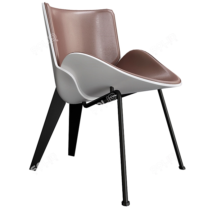 Maru LEVIEN Armchair: Comfortable Elegance for Your Home 3D model image 1