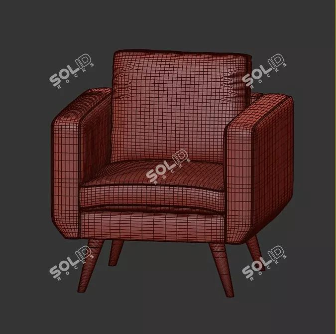 Comfort Plus Armchair 3D model image 3