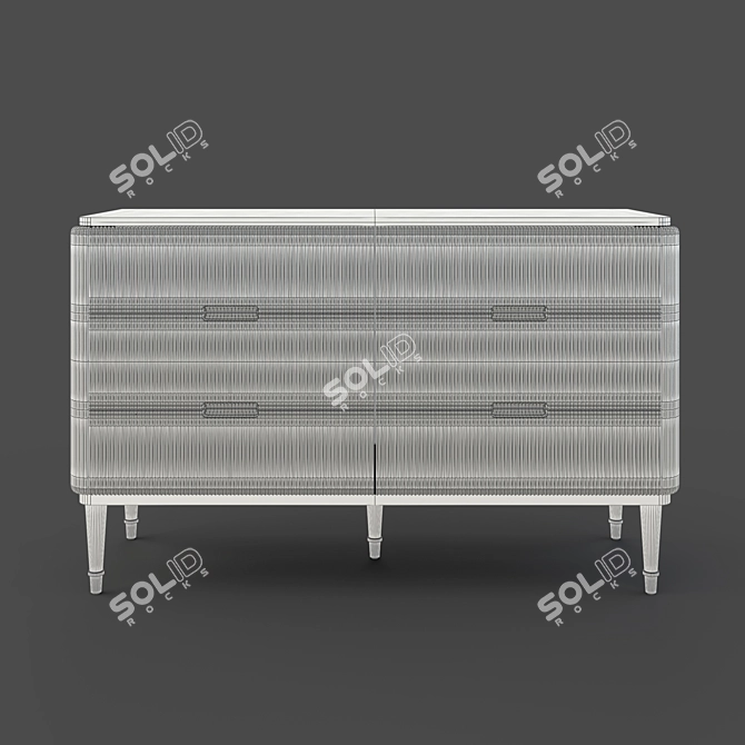 RIMINI Silver Chest by Fratelli Barri 3D model image 3