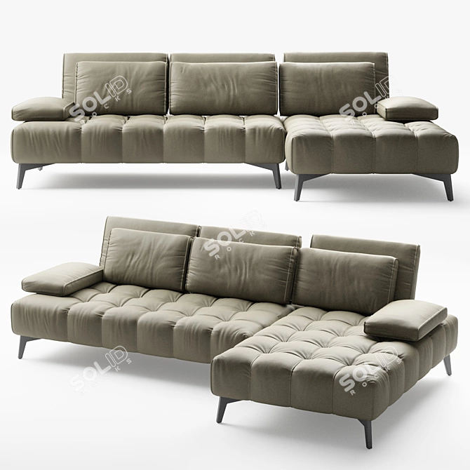  Elegant Rosemary Sofa by Calia Italia 3D model image 1