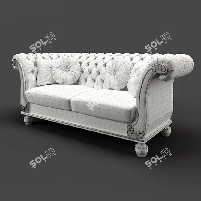 Elegant VENEZIA Sofa by FRATELLI BARRI 3D model image 3