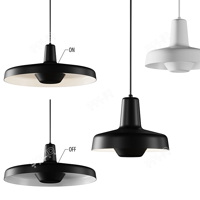 Arigato AR-P Lamps: Sleek Design, Modern Lighting 3D model image 2