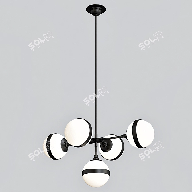 Peggy Futura Lamp V: Stylish Art Deco Lighting 3D model image 2