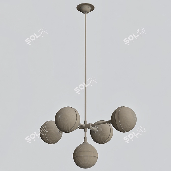 Peggy Futura Lamp V: Stylish Art Deco Lighting 3D model image 3