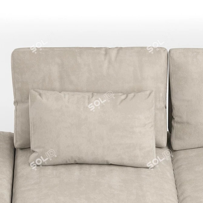 Sleek NOW-MOVE Sofa Set 3D model image 2