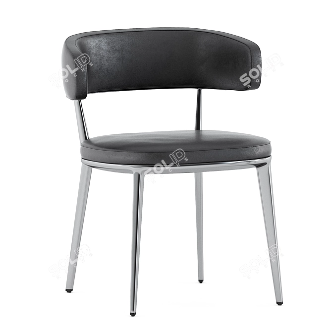 Elegant Caratos Chair by Maxalto 3D model image 10